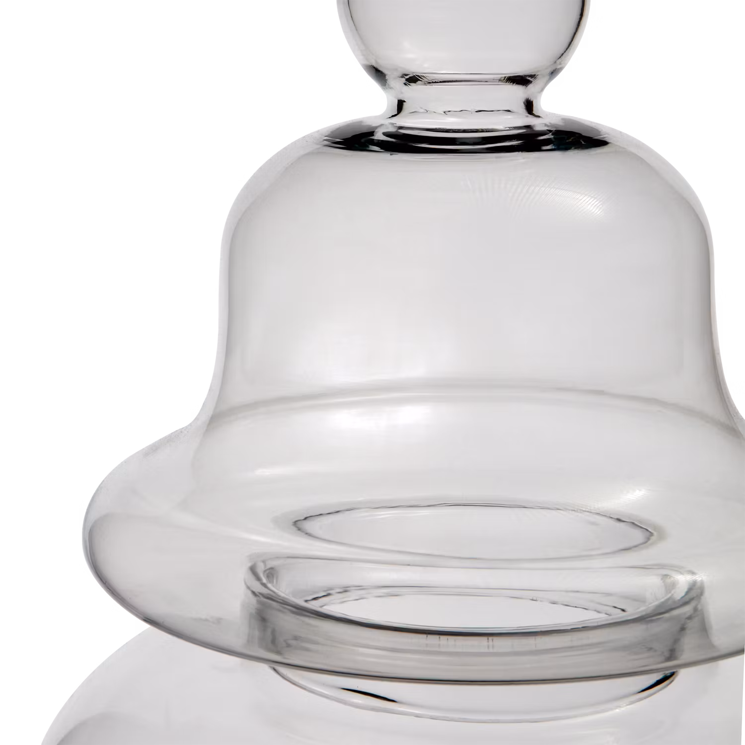 Stor munblåst urna i glas, 52cm