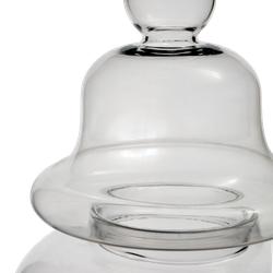 Stor munblåst urna i glas, 52cm