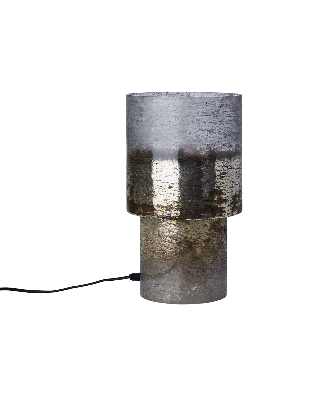 Bordslampa i glas, H35cm, Silver
