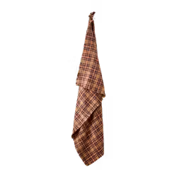 Filt med rutmönster, 180x130cm, Flerfärgad/senapsgul