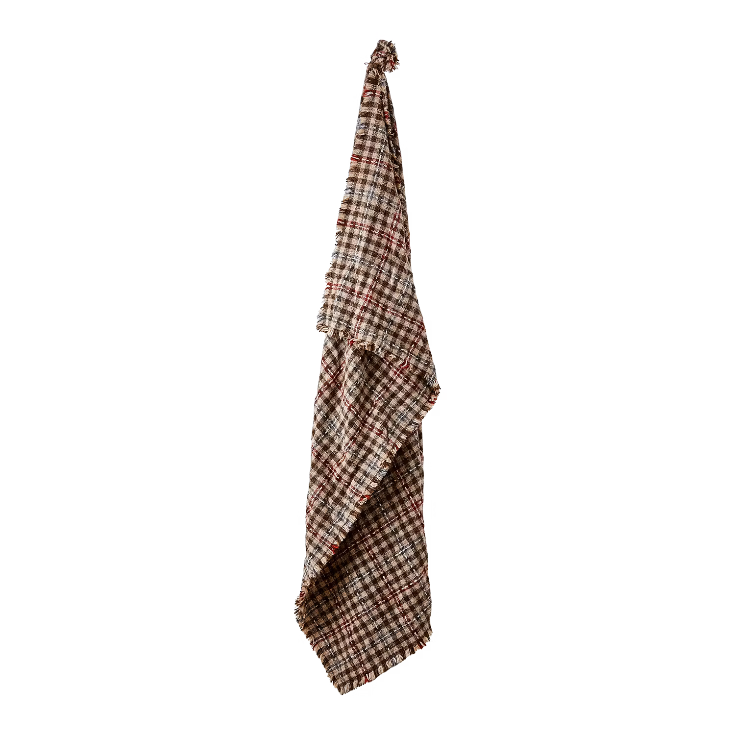 Filt med rumönster, 180x130cm, Flerfärgad/beige
