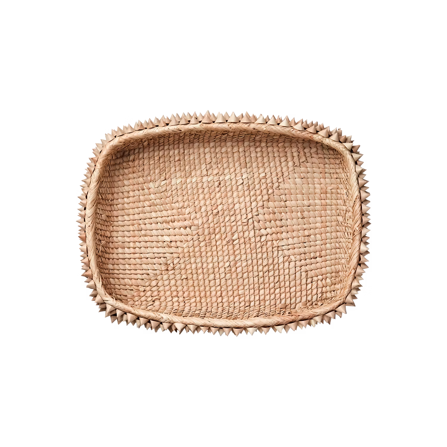 Handflätat Fat i ilalapalm, 45x35cm