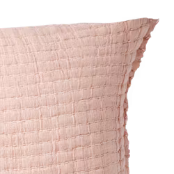 Kuddfodral 100% bomull, 60x50cm, Ljusrosa