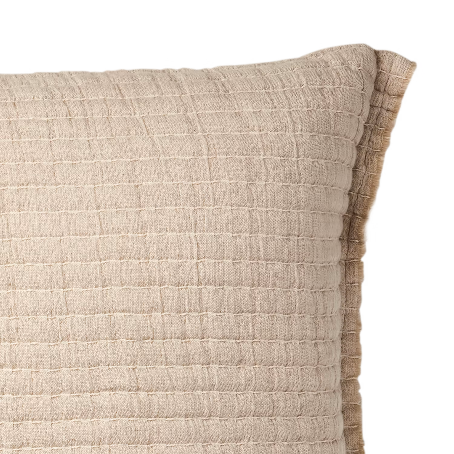 Kuddfodral 100% bomull, 60x50cm, Beige