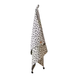 Filt/duk i bomull, 200x130cm, Benvit