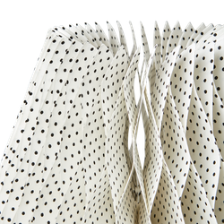 Lampskärm, H44cm, Vikbar, Vit/svart