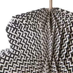 Lampskärm, Ø40, Vikbar, Svart/vit