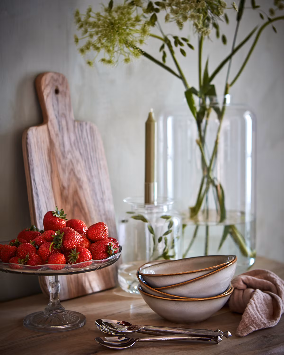 Dekorationsfat i teak, 40cm