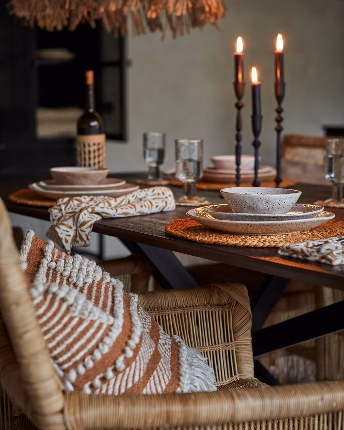 Ljusstake i järn, 22cm