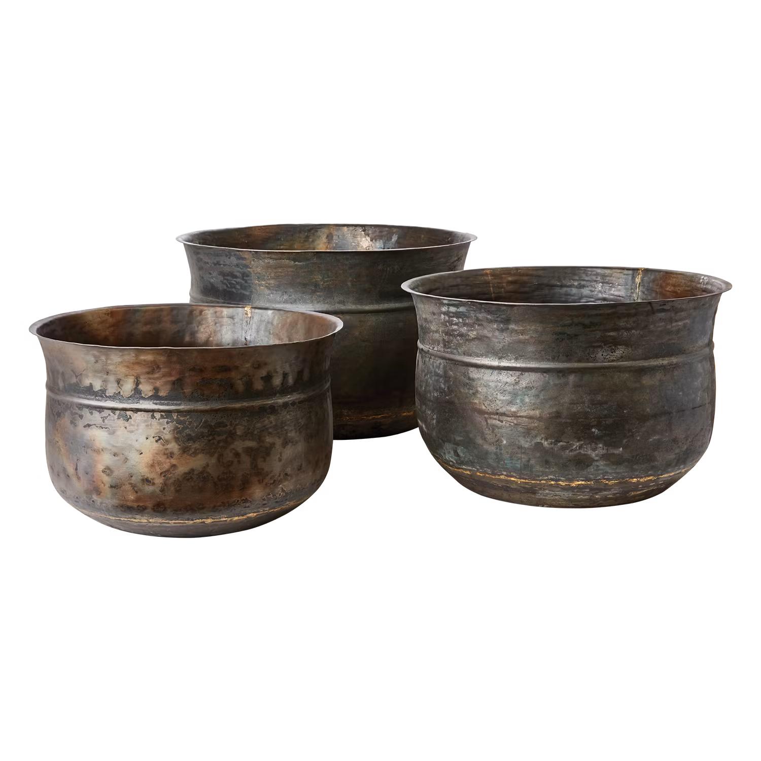 Rustika krukor, XL, set om 3