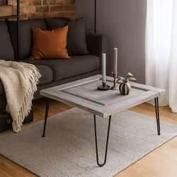 Soffbord/Sidobord, Grå-beige