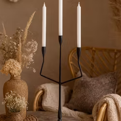 Kandelaber i järn, 75cm, Svart