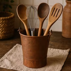 Spann av återvunnet material, 16cm, Brun