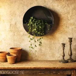 Väggkruka i järn, Helcirkel Ø30cm