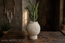 CREAM Kruka i betong L, 42cm, Elfenben