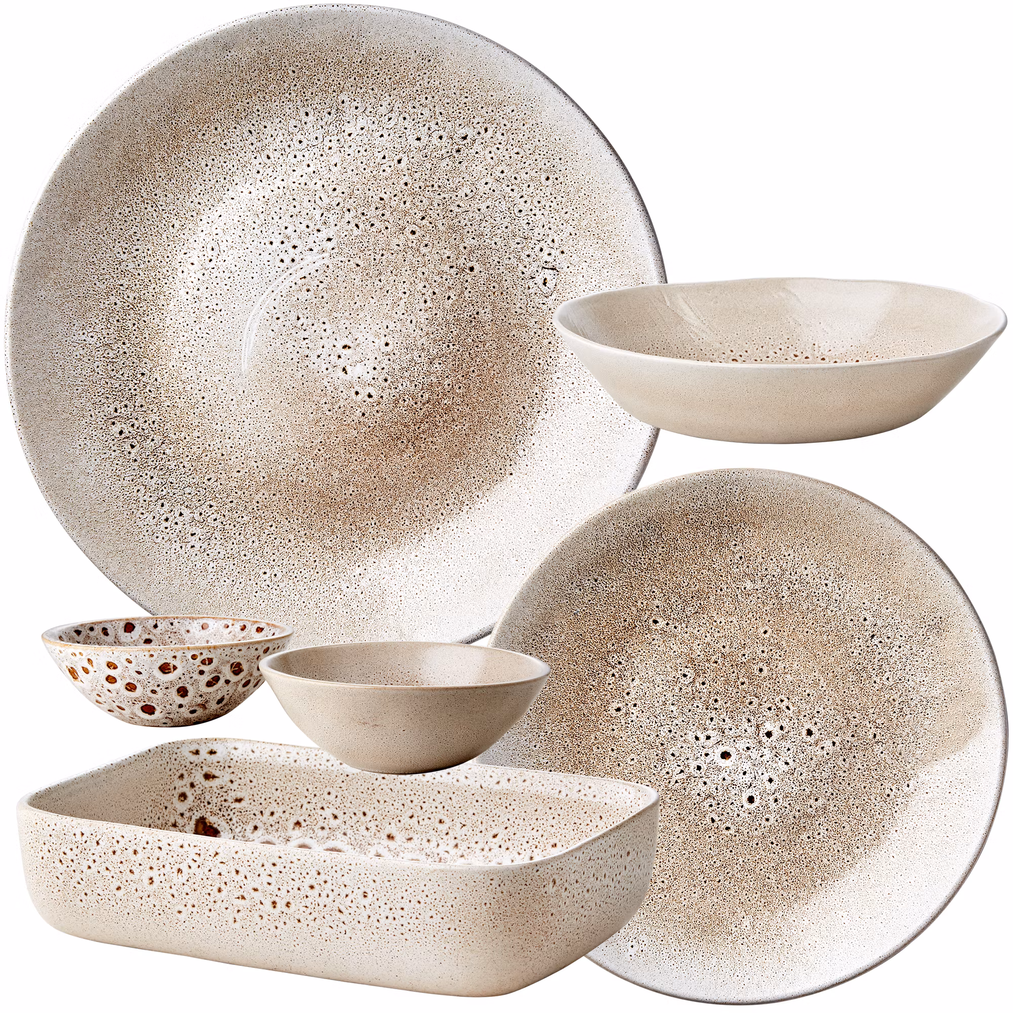 ANNABELLE Ugnsform Stengods, Beige, Flera storlekar