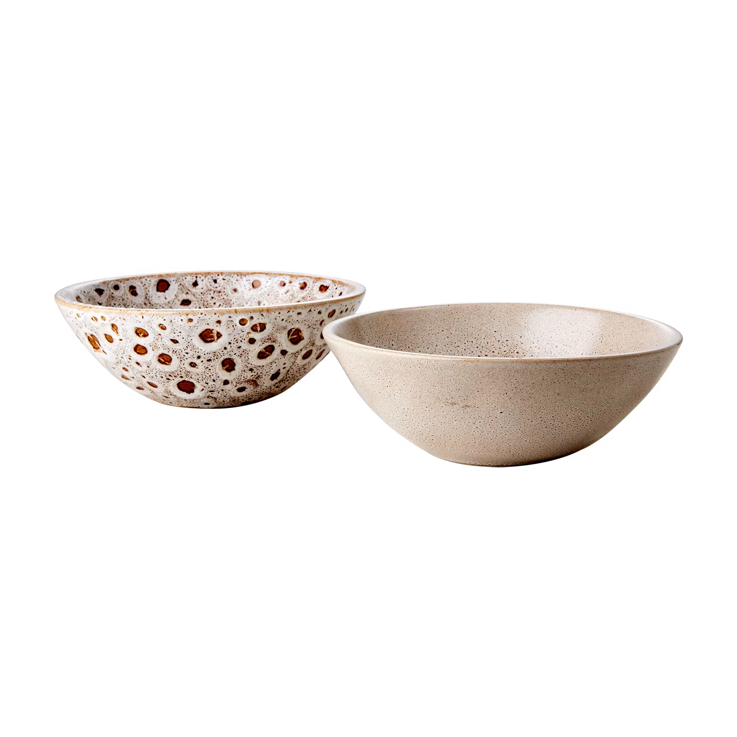 ANNABELLE Skålar Ø15cm Stengods, Beige, 2-pack