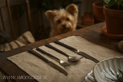 Handgjorda och rustika bestick, 12-pack