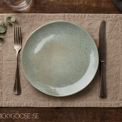 HILMA Tallrik, Ø26cm, 4-pack, Grön