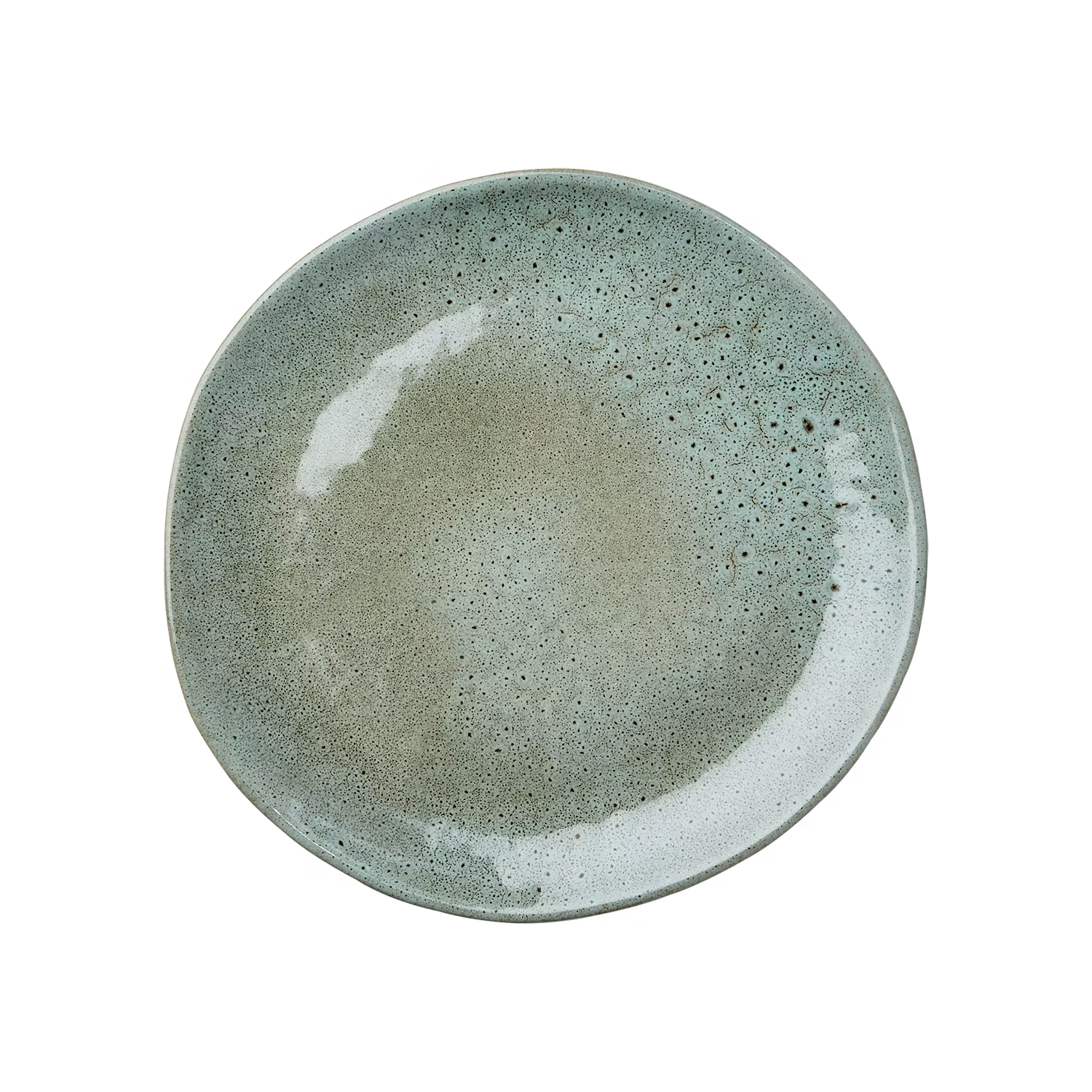 HILMA Tallrik, Ø22cm, 4-pack, Grön