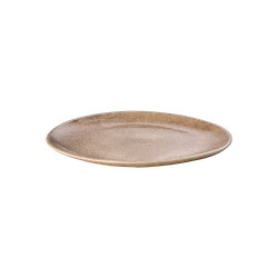 HILMA Tallrik, Ø22cm, 4-pack, Brun