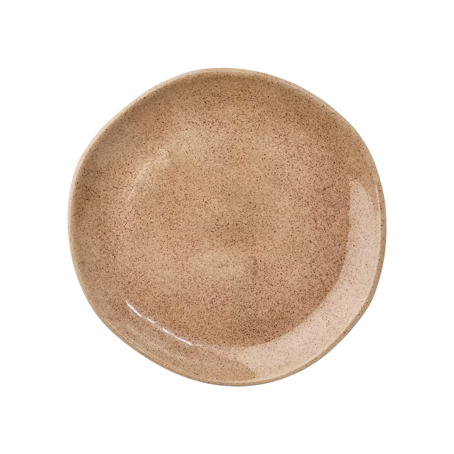 HILMA Tallrik, Ø22cm, 4-pack, Brun