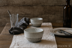 ANTONIA Skål, 6-pack, Grå/elfenben