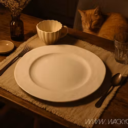 AMELIA Tallrik, 4-pack, Vit Ø37 cm