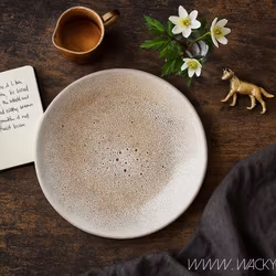 ANNABELLE Tallrik Ø23cm Stengods, Beige, 4-pack