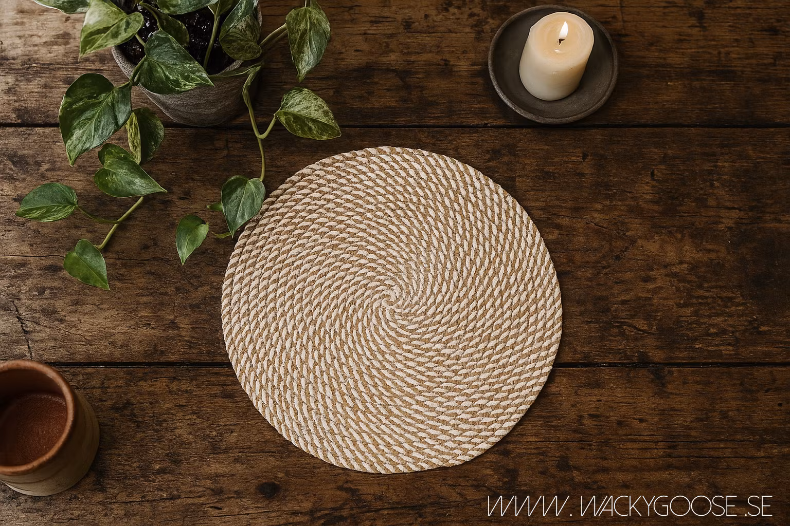 ELINA Tallriksunderlägg, Natur/Elfenben