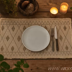 FERNANDO Tallriksunderlägg, Natur/brun