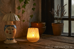 Handgjort Doftljus i munblåst glas, Spa day