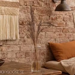 Munblåst vas, 27cm, Klarglas