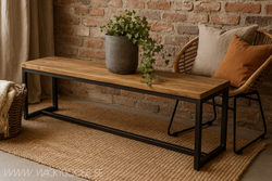 Sittbänk i mangoträ, 185cm