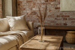 Munblåst vas, 21cm, Klarglas