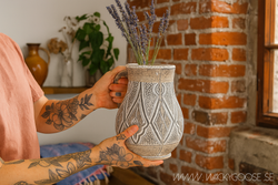 Kanna av terrakotta, 26cm