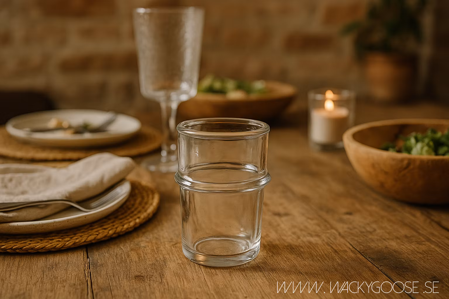 HYDE Munblåst Glas, Klar, 6-pack