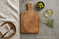 Dekorationsfat i teak, 40cm