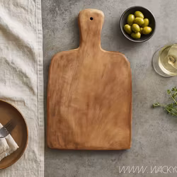 Dekorationsfat i teak, 40cm