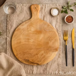 Dekorationsfat i teak, 47cm