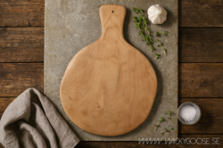 Dekorationsfat i teak, 43cm
