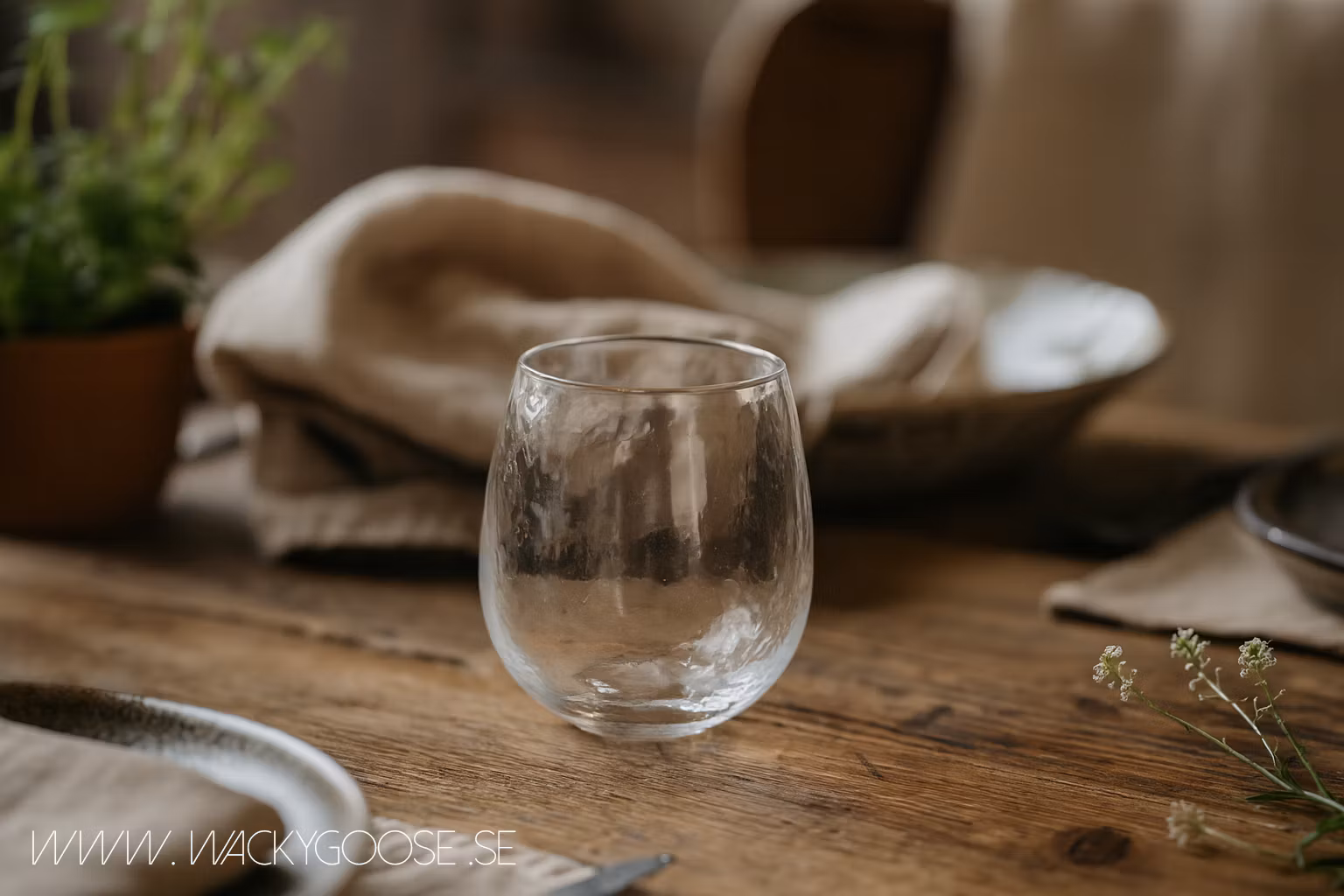 HYDE Munblåst Glas, Klar, 6-pack
