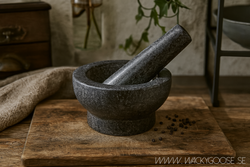 Mortel med stöt, Ø14cm, Granit