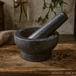 Mortel med stöt, Ø14cm, Granit