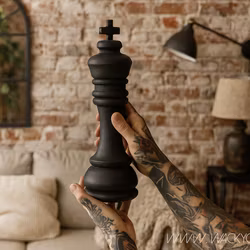 CHESS Dekorativ schackpjäs, Svart