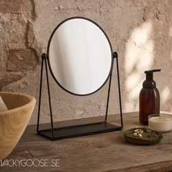 Spegel i järn L, Svart
