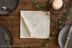 Servett 100% Bomull, Elfenben, 4-pack