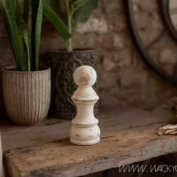 CHESS Dekorativ schackpjäs, Vit