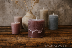 Blockljus, Ø10xH10cm, Flera färger