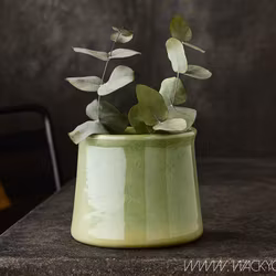 Kruka Stengods, Ljusgrön